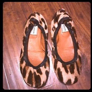 Lanvin leopard ballet flat